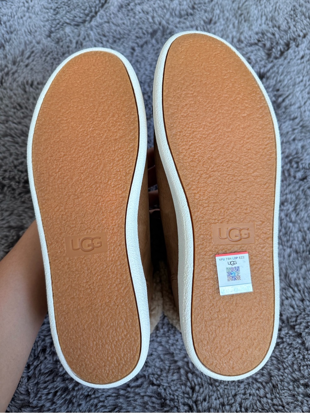 UGG Women's Chestnut High-Top Shearling-Trim Sneakers - Picture 9 of 10